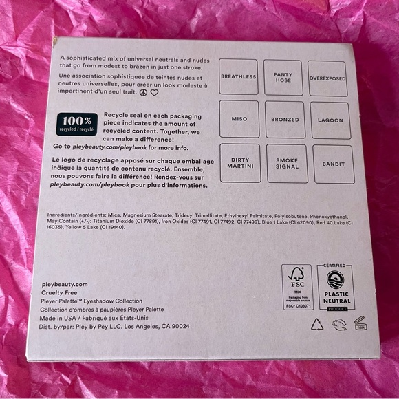 Pley “Nudie” Eyeshadow Palette | Cruelty-free - Picture 5 of 6